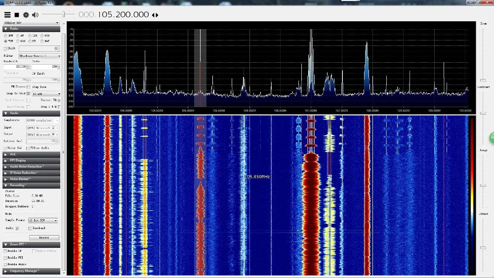 10 кГц 2 ГГц широкополосное по радио MSI.SDR ресивер совместимый с SDRPLAY RSP1 Программное