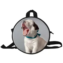 Cute Animal 3D Print Girls Round Backpack Pet Dog Children Baby School Bag Kindergarten Kids Small Rucksack Small Shoulder Bag