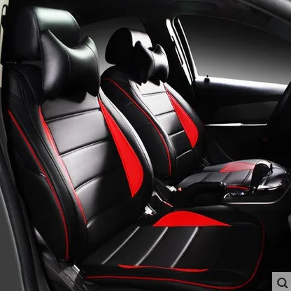 Customize New Leather Car Seat Covers For Vw Cc Passat Jetta Phaeton Touareg Polo Bora Tiguan Golf Lavida Santana Beetle Cushion