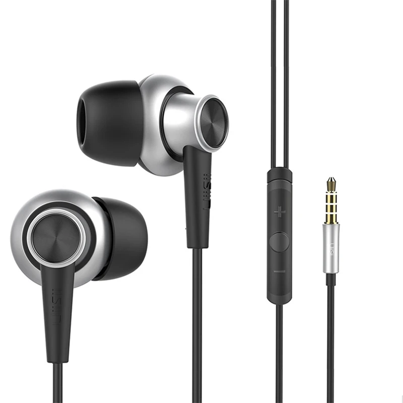 Металлические наушники UiiSii HI 810 100% оригинальные Fi супер бас стерео DJ с микрофоном