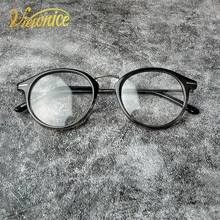 Viewnice Винтаж antiblue свет Круглый Стеклянные женские очки ацетат Компьютер очки защиты monturas де lentes mujer