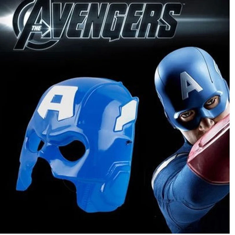 Супергерой Хэллоуин маска для детей и взрослых Marvel Капитан Америка человек паук