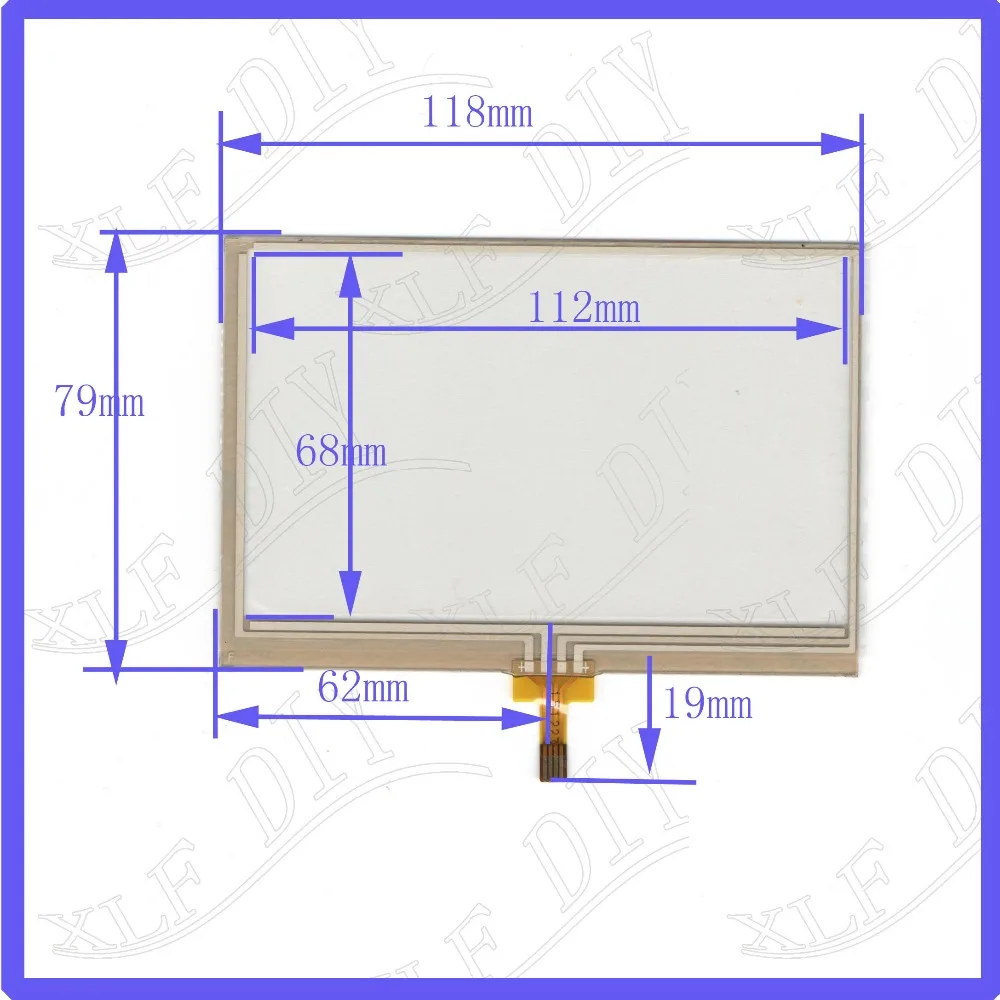

ZhiYuSun 5inch 118*79 4 wires GPS TOUCH SCREEN touch panel width 79mm length118mm this is compatible 151223