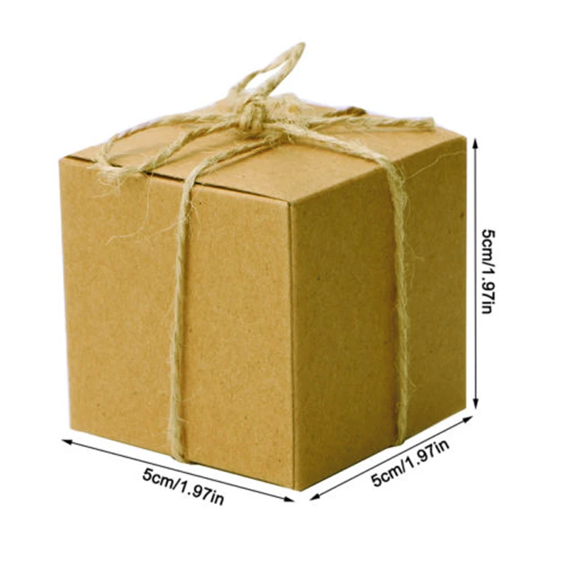 

50PCS Candy Cookie Krafts Paper Gifts Boxes Chocolate Cake Party Wedding Favor