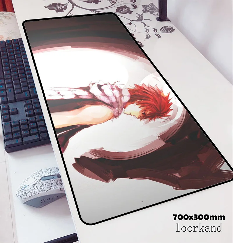  fairy tail mouse pad 70x30cm gaming mousepad anime gel office notbook desk mat Customized padmouse 