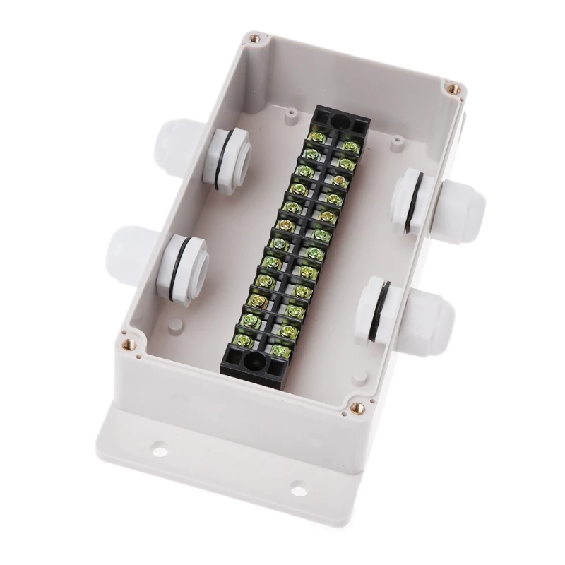 

ABS Waterproof Junction Boxes Connection Outdoor Indoor Distribution Box Electrical Enclosure Case With Cable Glands connector
