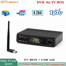 Gtmedia DVB-S2 спутниковый ТВ приемник Freesat V7S HD 1080P H.264 MPEG-2/4 Поддержка Cccam IP tv Youtube USB wifi адаптер телеприставка