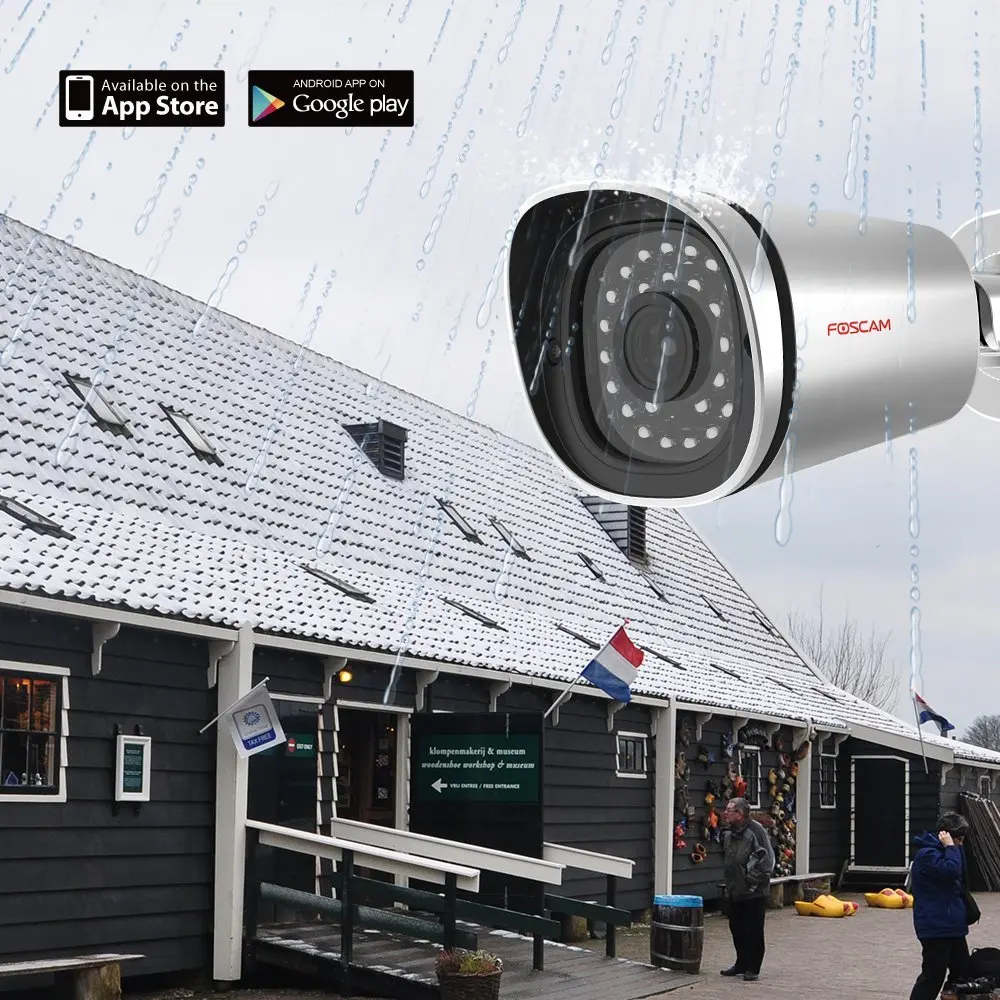  Foscam FI9900EP на открытом воздухе 1080P HD POE ip-камера видеонаблюдения с поддержкой Wi Камера с