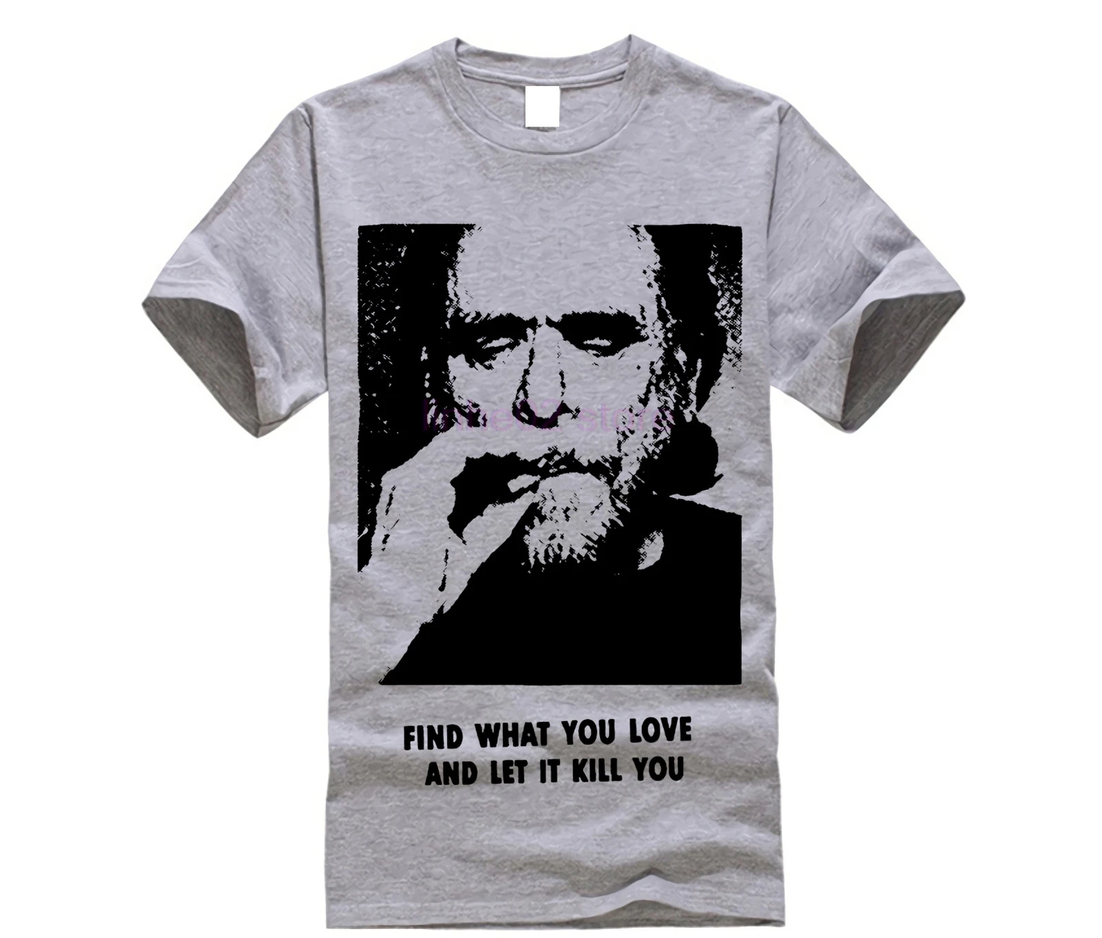 2019 Новая летняя тонкая футболка Charles Bukowski с цитатами для мужчин найти то что вы