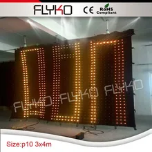 Популярный декоративный светодиодный сценический фон для dj обработчика