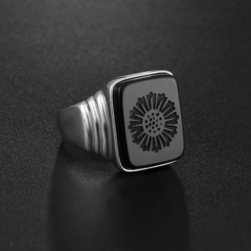 Высокое качество, кольцо Leonardo Dicaprio, большой Гэтсби, настоящее 925 пробы, серебряные, черные, Ониксовые кольца для мужчин, ювелирные изделия для любви - Цвет основного камня: Черный