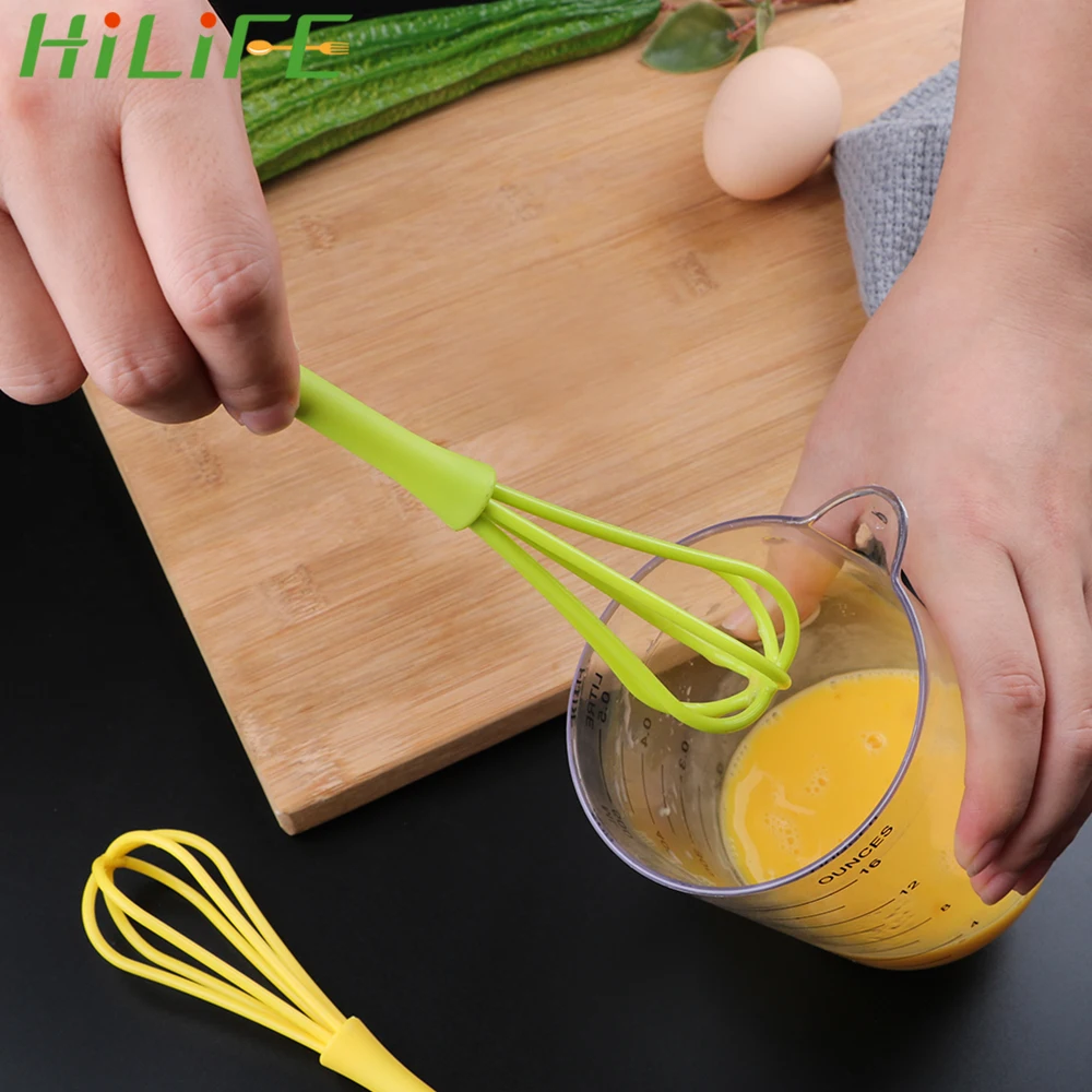 

HILIFE Egg Beater Plastic Multifunction Cream Baking Flour Stirrer Hand Whisk Mixer for Eggs Kitchen Accessories Cooking Tool