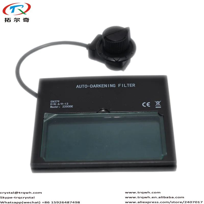 

1pc Welding Machine Welder Cap Part Chameleon Filter Len Glass Crystal Material LCD PCB Battery Long Life Darken Auto TRQ-2200DE