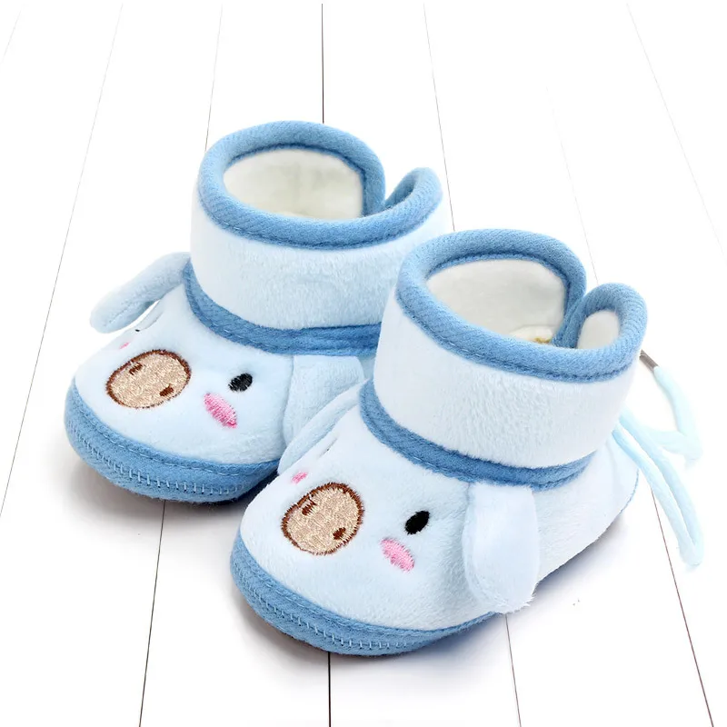 Indoor First Walkers Baby Shoes Cotton Anti-slip Booties Winter Wammer Baby Girl Boy Shoes Newborn Slippers Footwear Booties (16)