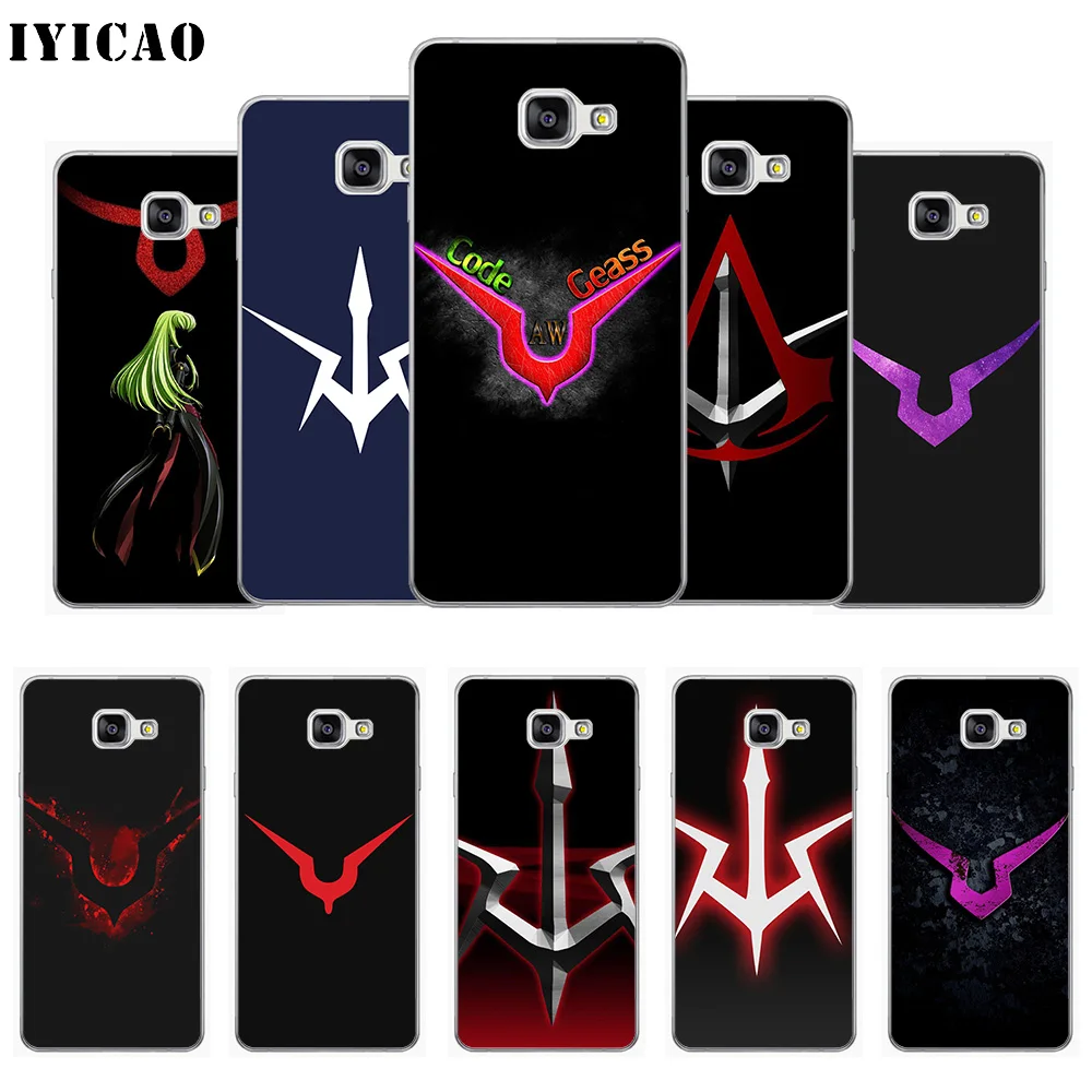 IYICAO код Geass логотип мягкий силиконовый чехол для телефона Samsung A10 A30 A40 A50 A70 M10 M20 M30 TPU