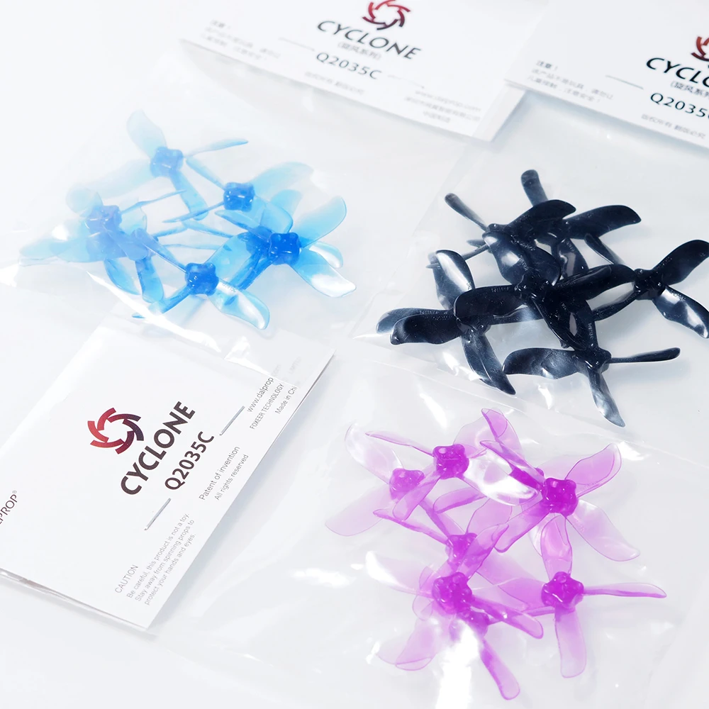16 шт./8 пар DALPROP CYCLONE Q2035C 2035 4 лопасти Пропеллер для RC FPV mini аксессуары гоночного