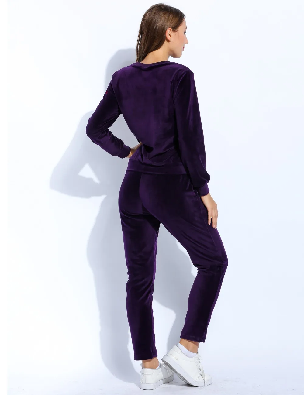 Women S Tracksuit 2017 Fashion Autumn Winter Velvet Suit