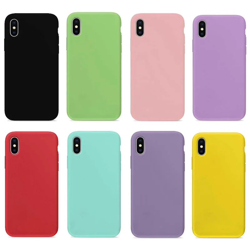 

2019 Luxury New Soft Silicone Case For iPhone 7 8 Phone Case For iPhone X XS Max XR Case For iPhone 6 6S Plus Cases Back Cover