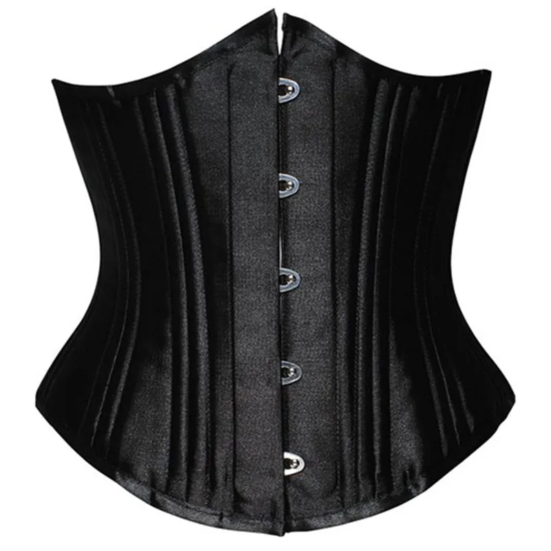 XS To 6XL Underbust Corset 24 Steel Boned Body Shaper Gothic Sexy Women Sexy Waist Control Waist Cincher Corselet Top Plus Size