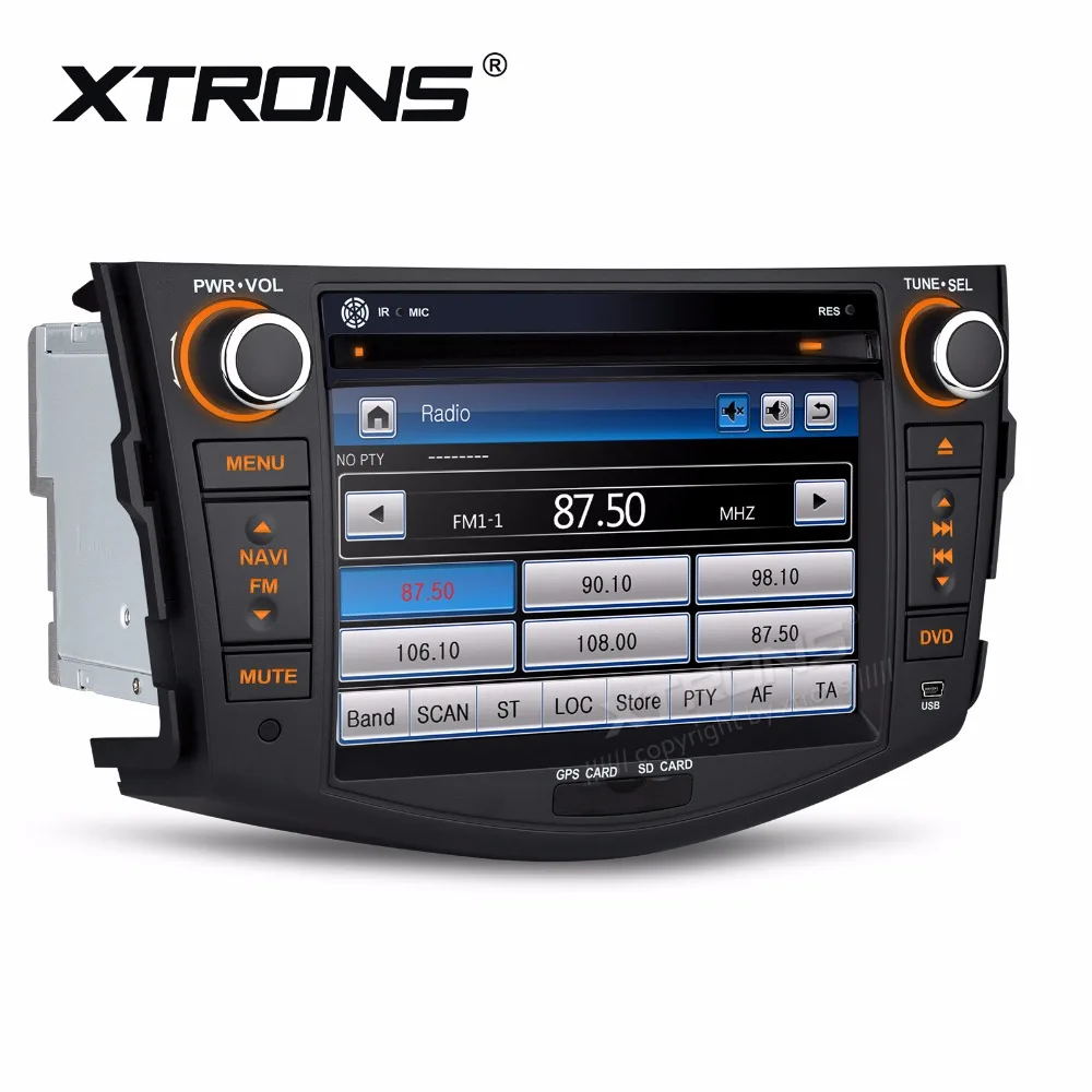 Top XTRONS 7" HD Touch Screen 2 din Car stereo Radio DVD Player SWC USB SD GPS For Toyota RAV4 2006 2007 2008 2009 2010 2011 2012 2