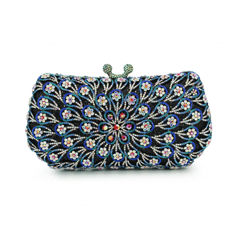 Blue Evening bags for women fashion brand handmade day clutch bags new ...