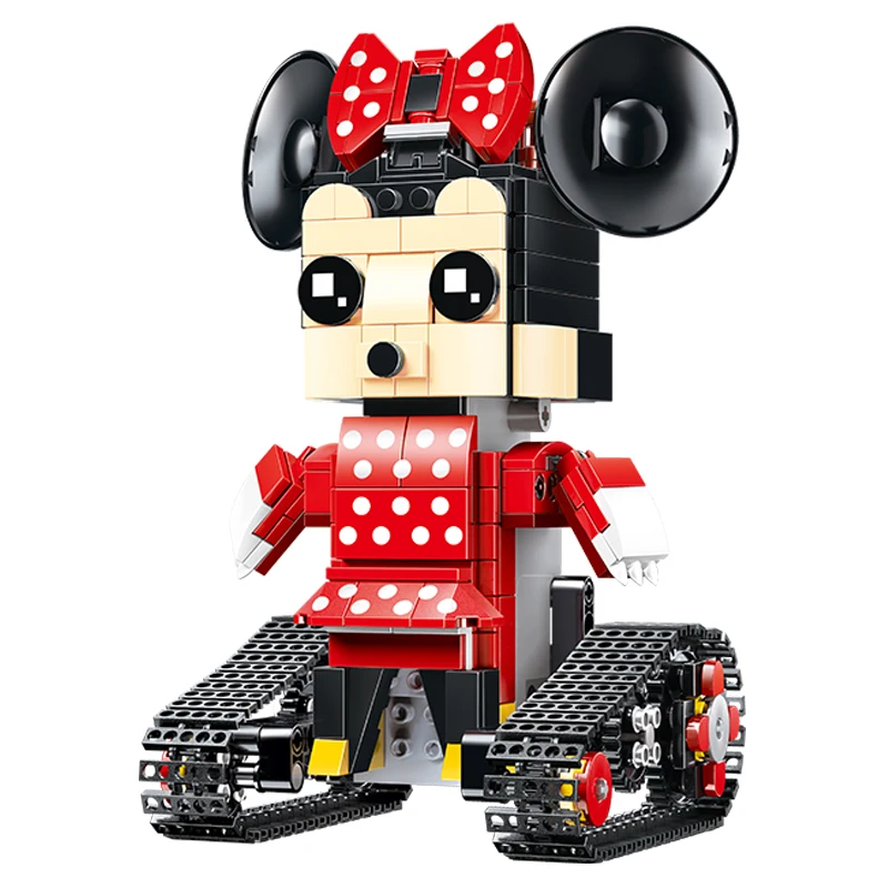 

Blocks Technic Cute Cartoon Girl Mouse with Remote Control 399Pcs Model Building Blocks Toys for Children Assemble Technic Toys