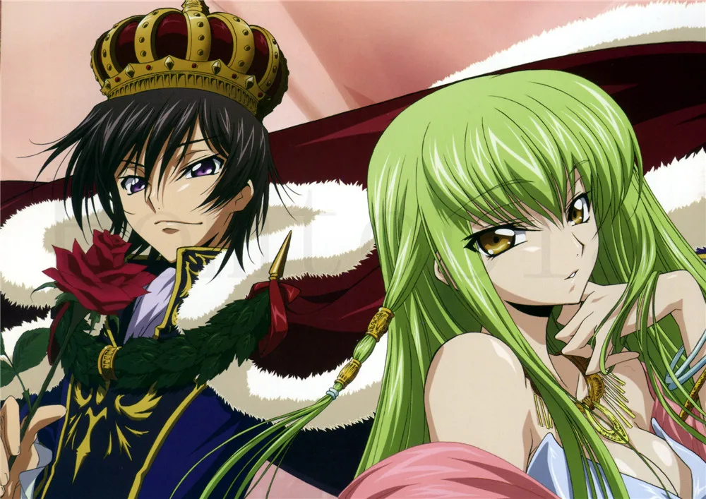 Код Geass плакаты японский мультфильм наклейки на стену с белым покрытием бумага печатает Высокое разрешение гостиная спальня домашнего искусства бренд