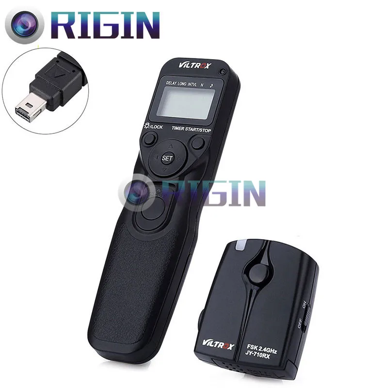 

VILTROX JY-710 Time Lapse Intervalometer Timer 2.4GHZ FSK Wireless Remote Shutter Controller Set with N3 Cable For Nikon