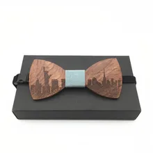 Мужской деревянный брачный галстук-бабочка ручной работы, свадебные галстуки-бабочки для мужчин, деревянный галстук-бабочка