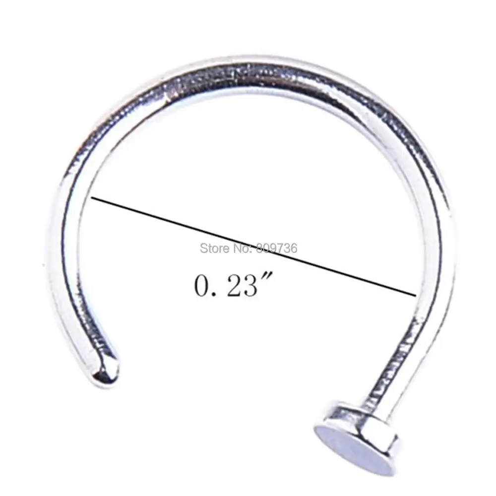 Piercing Jewelry Fake Nose Clip Stud Rings 316L Stainless Steel 6 8 10 12mm For Women 5PCS