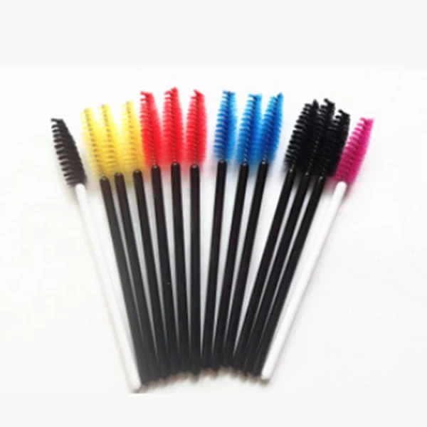 

50Pcs Cosmetic Disposable Eyelash Brush Makeup Tool Mascara Wands Applicator
