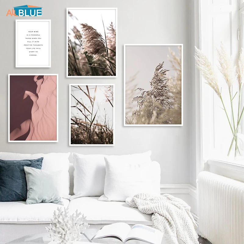 Desert Flower Plants Canvas Poster Nordic Wall Art Painting Abstract Face Posters And Prints Decorative Picture For Living Room
