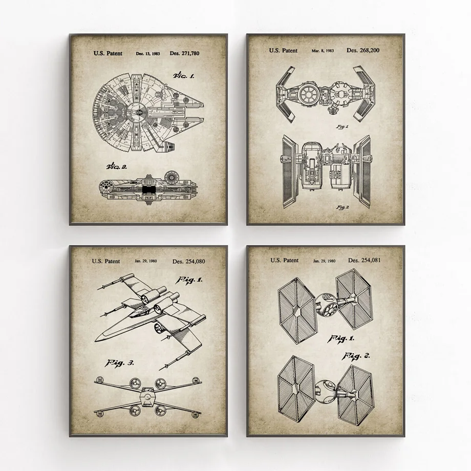 

Star War Spaceship Wall Art Canvas Painting Nordic Posters And Prints Paintings For Living Room Wall Pictures Kids Room Decor