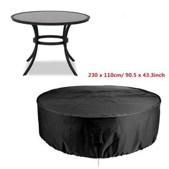 

Newly Camping Furniture Covers Garden Furniture Covers Waterproof Windproof Patio Circular Table Cover SMN88