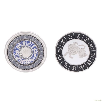 

Commemorative Coin Plated Silver Constellation Taurus Souvenir Arts Collection Noncurrent Coin Aug23_18