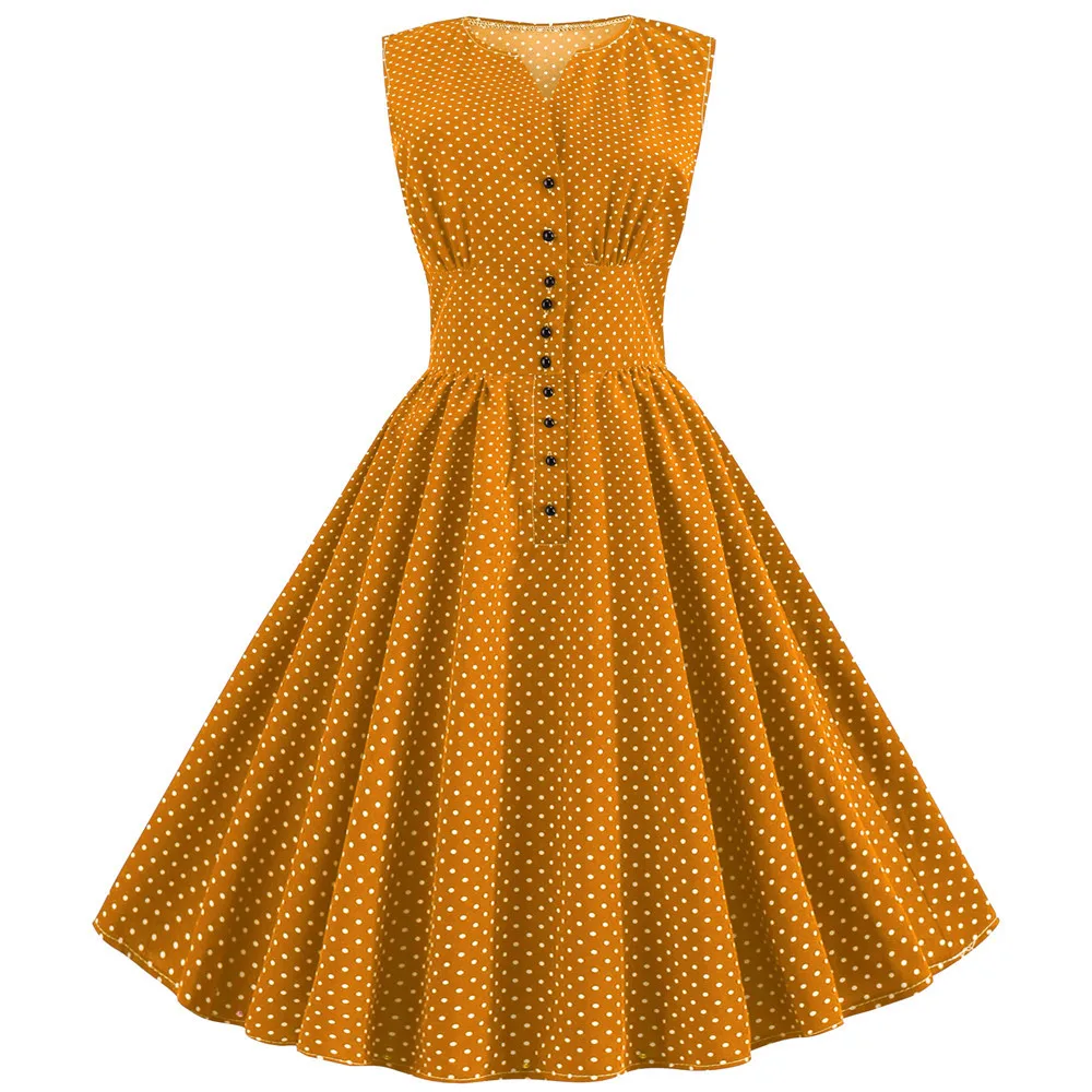 50s button up dress