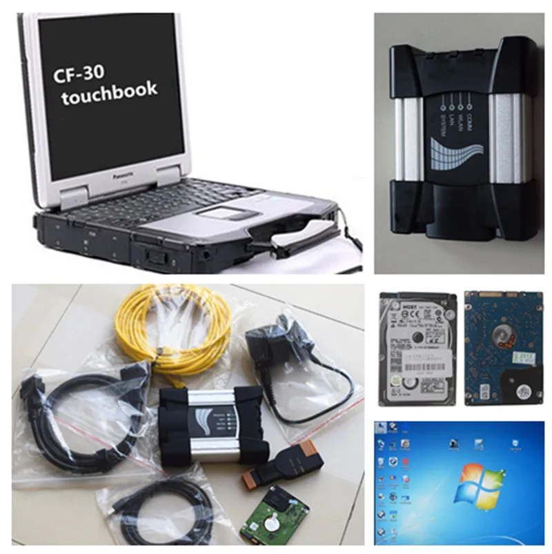 Лучшее для BMW ICOM NEXT A + B C 2020 новое поколение A2 с ноутбуком CF30 сенсорный экран (7500CPU 4