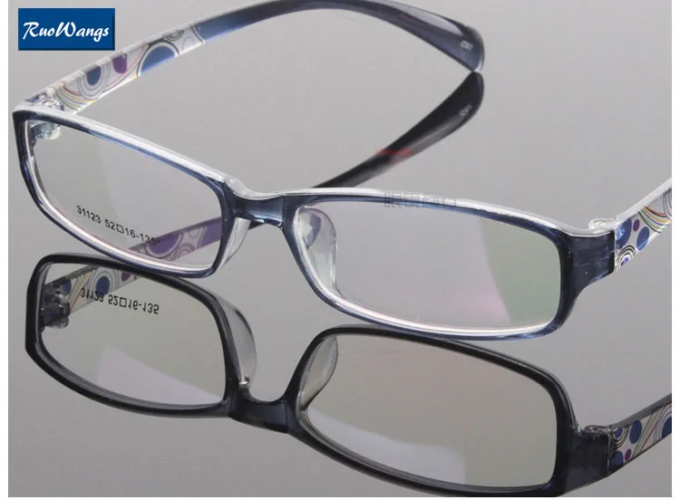 

RuoWangs man eyeglass frames eyeglasses spectacle womens prescription eyewear eyeglasses TR 90 frame myopia eye glasses clear