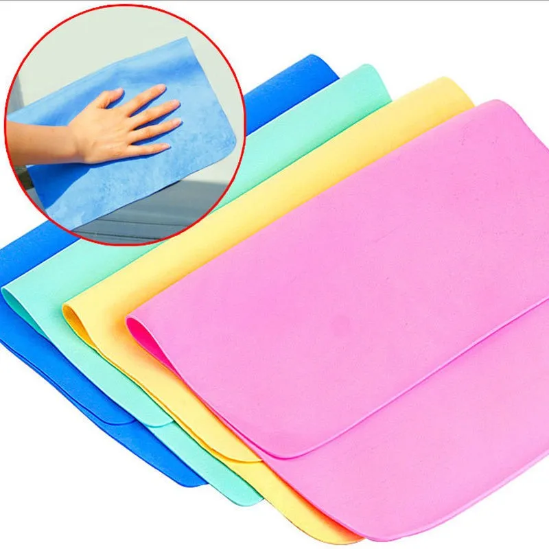 

5PC/LOTMagic Leather Car Washing Cloth Absorbent Cleaning Towel Kitchen Towel Clean functional Artificial Suede Absorption Towel