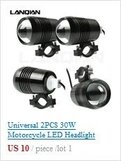 2 шт. 125 Вт белые мотоциклетные фонари вспомогательная лампа U5 светодиодный чип мотоциклетные прожекторы аксессуары 12 в Мото DRL точечные фары