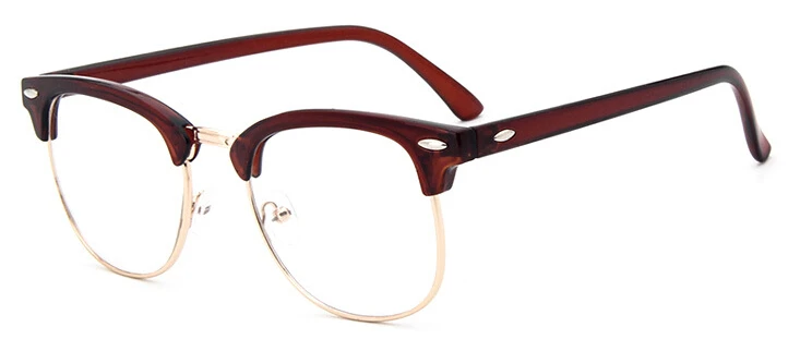 Очки оправа очки для мужчин и женщин Классическая оптика очки Оптическая Оправа очков для близорукости прозрачные линзы очки - Цвет линз: Tea