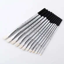 6 шт. козьей шерсти деревянной ручкой Мел Пастель Картина кисти