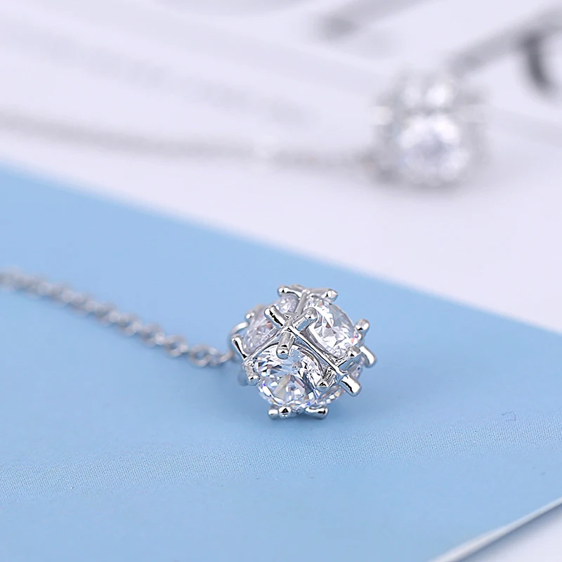 Женские серьги подвески MZC новые длинные в виде цветка с цирконом|big earrings for women|big