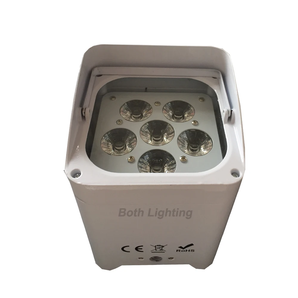 Смарт DJ 6x18 Вт RGBWA UV 6в1 Свадьба Uplighting беспроводной dmx Wifi и пульт дистанционного