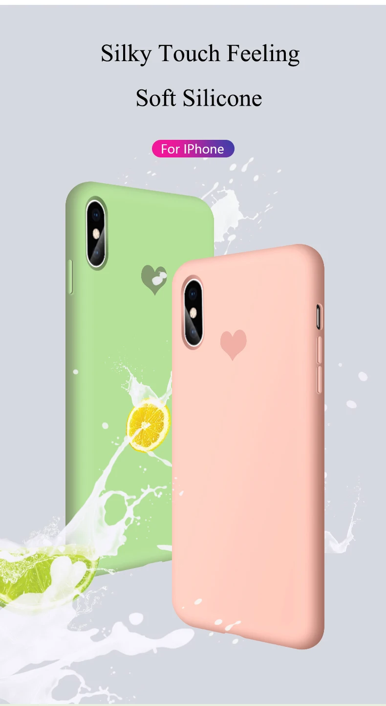 Жидкий силиконовый чехол с логотипом Love для iPhone XS Max XR XS X 7 8 6S Plus Внутренний чехол из микрофибры для iPhone 11 Pro Max 11 Pro 11