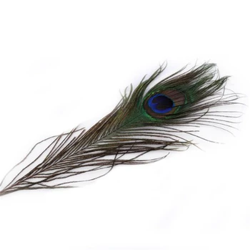 

50 pcs 25-30cm Beautiful Natural Peacock Tail Feathers Eyes Feathers Decorations for Craft / Art / Dress / Hats / Bridal Costum
