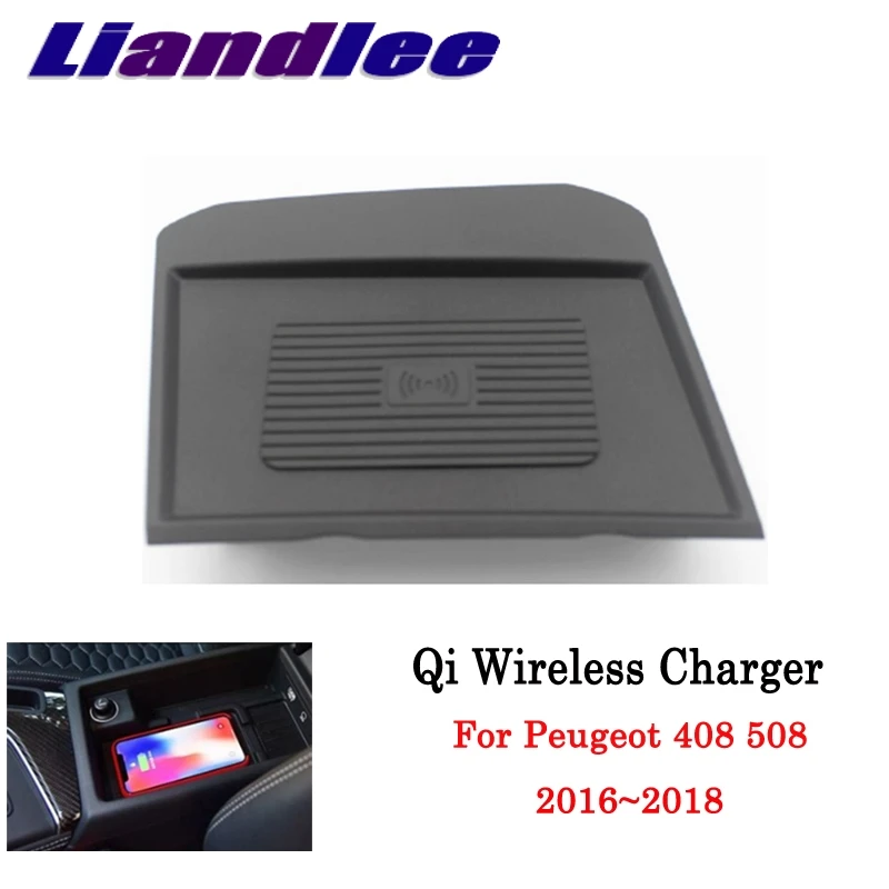 

Qi Wireless Charger For Peugeot 408 508 2016~2019 Phone Holder Wireless Charging Smart wireless charger Original glove box