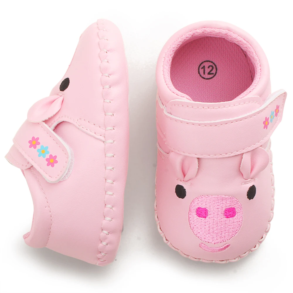 Delebao PU милый поросенок принцессы Обувь для младенцев новорожденных Лидер продаж подошва мягкая Prewalker Обувь для малышей