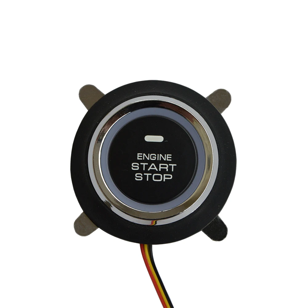 Универсальная PKE Автомобильная бесключевая система сигнализации с дистанционным запуском двигателя/нажатием кнопки Start Stop/Trunk Release