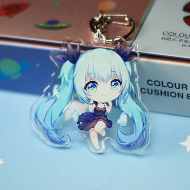 Cute Hatsune Miku Anime Figure Acrylic Keyring/Keychain 